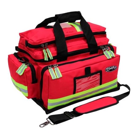 Kemp Usa Kemp Large Professional Trauma Bag, Red, 10-104-RED 10-104-RED